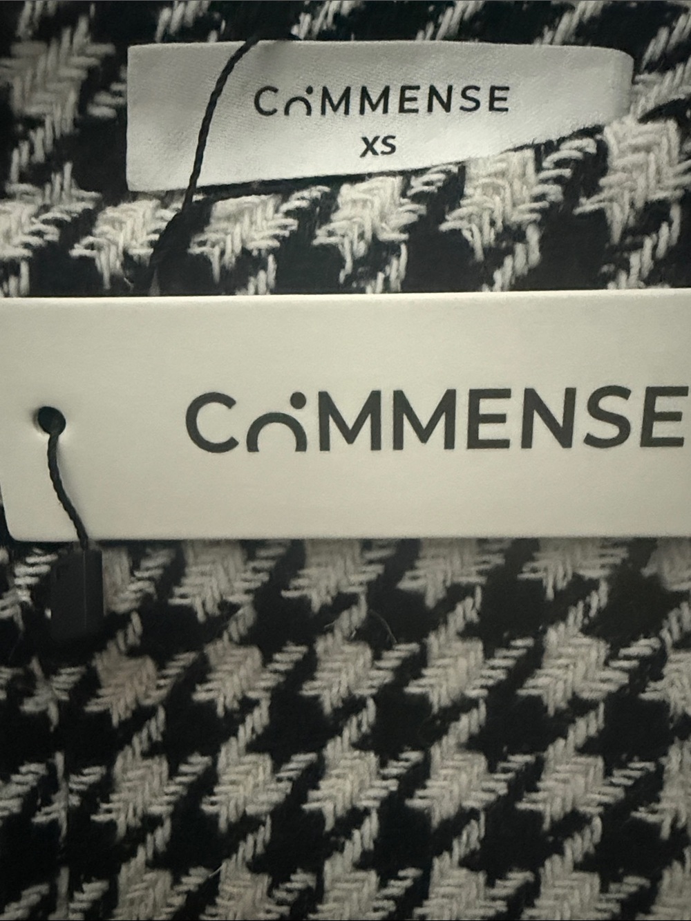 Commense Houndstooth Maxi Skirt in Black and White - Picture 5 of 5